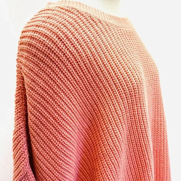 NWT SONOMA Women Long Sleeve Pullover Round Neck Orange Knit Sweater Plus Sz 4X - Picture 5 of 14
